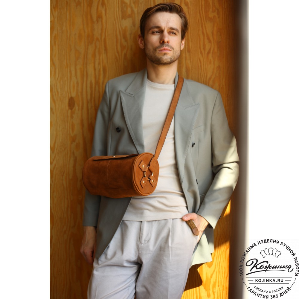 Кожаная сумка "Джерри" (коричневый крейзи)